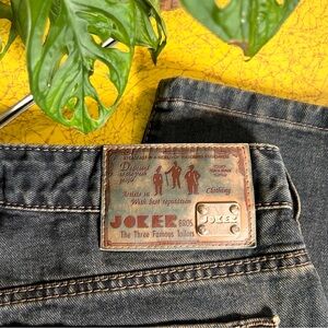 Rare Vintage 90s Harlem Walker Joker Bros Dirty wash Straight Leg skater Jeans